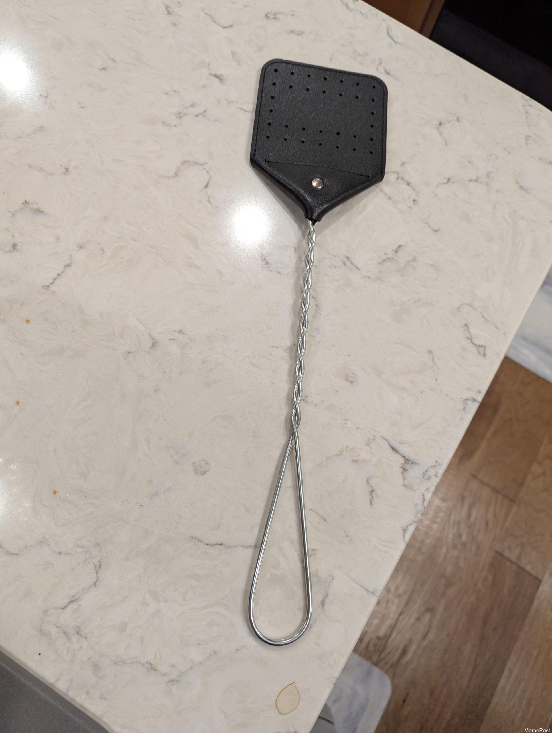 I bought this stylish leather flyswatter last summer—effective and eye-catching. Is it a quirky deco